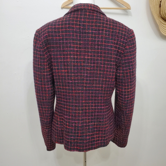 Laura Multicoloured Plaid Blazer for Petite Size 8 or M - Picture 3 of 12